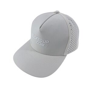 Bucked Up Performance Hat Mens OSFM Ivory Synthetic Perforated Snapback Cap